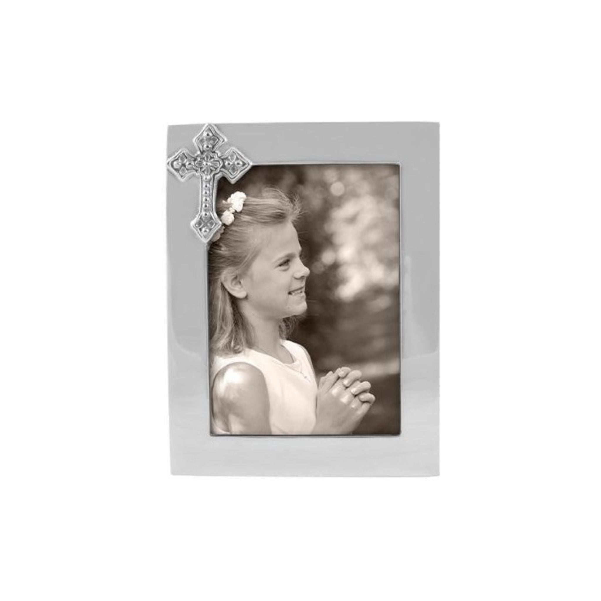 Engraved Friends Silver Uptown 4x6 Picture Frame- Vertical/Portrait